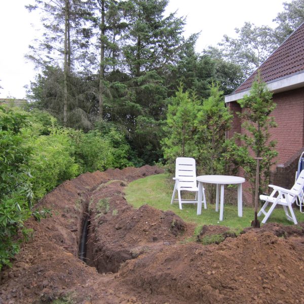 Zuleitung durch den Garten
